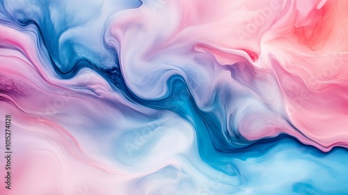 Ethereal Pastel Swirls: A Mesmerizing Abstract Landscape