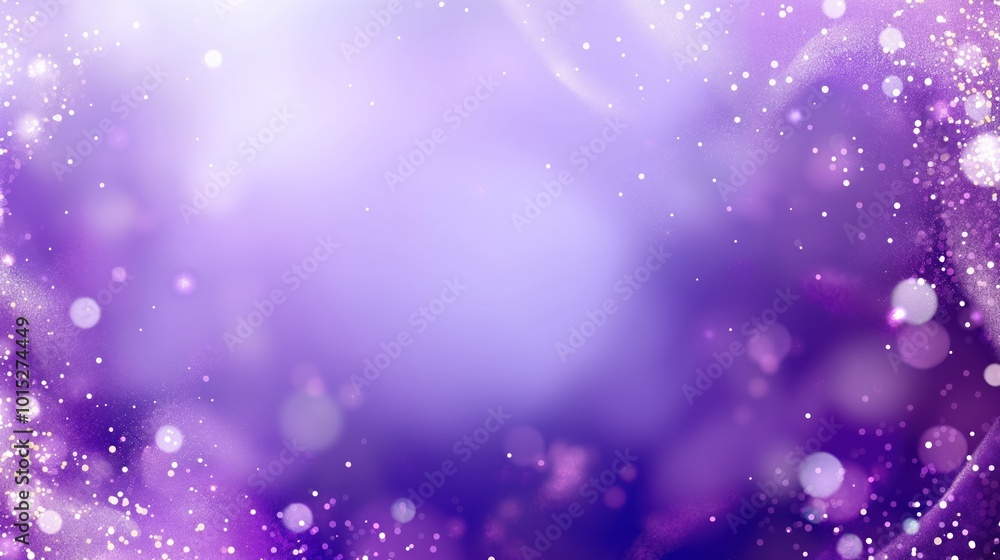 purple background with an elegant frame of soft bokeh particles purple background with an elegant frame of soft bokeh particles