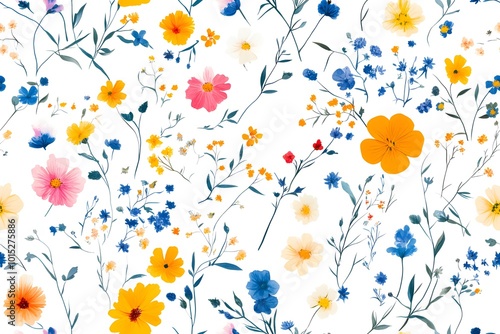 Colorful floral pattern 