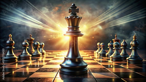 In business planning, emulate the Black King's proactive stance in chess, emphasizing calculated risk-taking and aggressive tactics to secure a