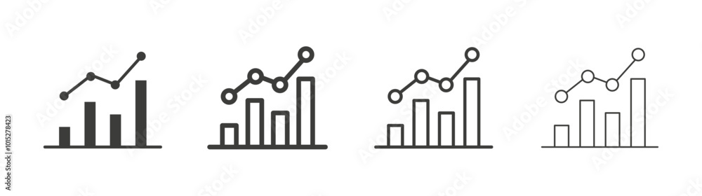 Analytic liner icon vector set. Analytic liner icon vector set.