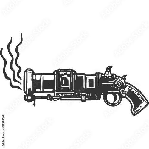 Broken Soldier Vintage Illustration Vector