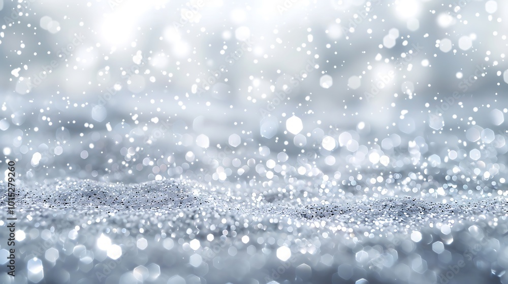 Abstract background with bokeh defocused lights and snowflakes Abstract background with bokeh defocused lights and snowflakes