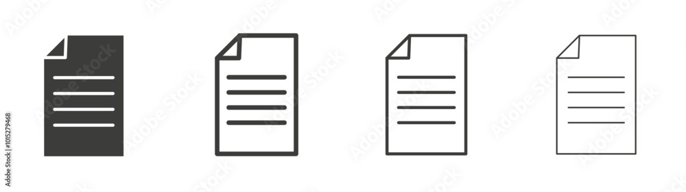 File liner icon vector set. File liner icon vector set.