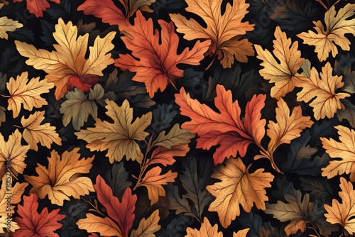 Autumn leaves pattern