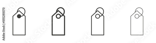 Label liner icon vector set.