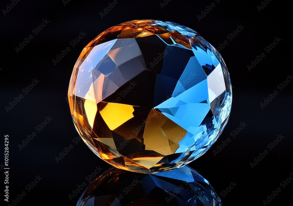 Crystal Sphere with Reflection