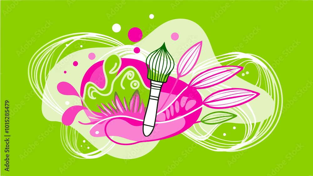 abstract floral background abstract floral background