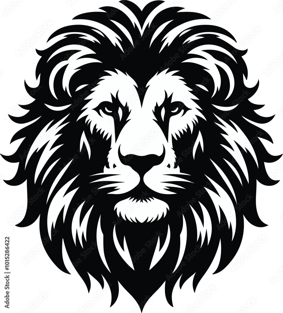 a lion vector silhouette with a white background a lion vector silhouette with a white background