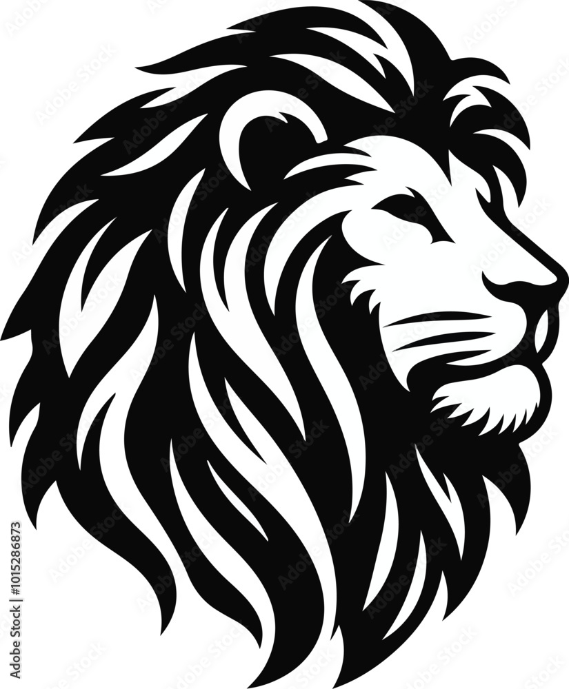 a lion vector silhouette with a white background a lion vector silhouette with a white background