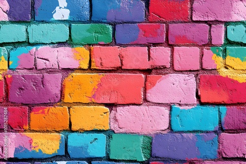 Background of colorful spray paint street art