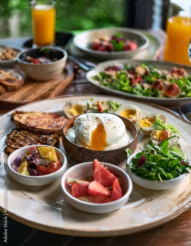 Delicious breakfast spread Delicious breakfast spread