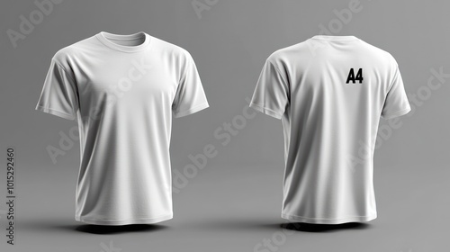 Blank White T-Shirt Mockup