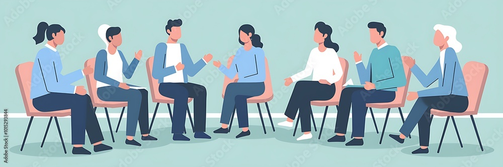 Obraz premium Group Therapy Session
