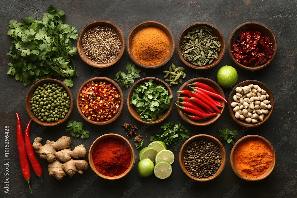 Spices and herbs assortment for cooking Spices and herbs assortment for cooking