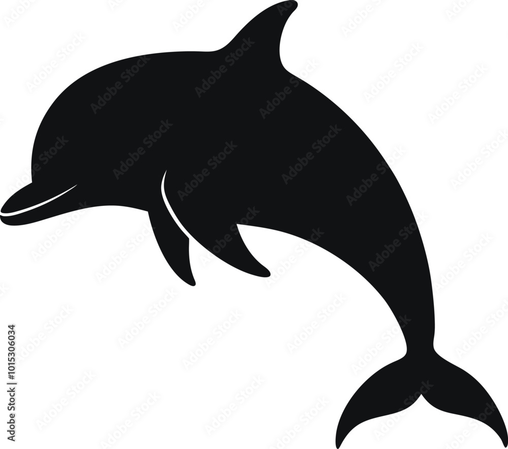 Obraz premium Dolphin Silhouette Vector