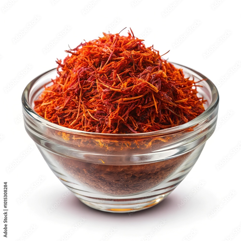 Fototapeta premium saffron in a glass bowl