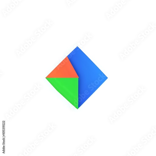 Vibrant Geometric Triangle Against White Background Free Download Vibrant Geometric Triangle Against White Background - GFXLoad