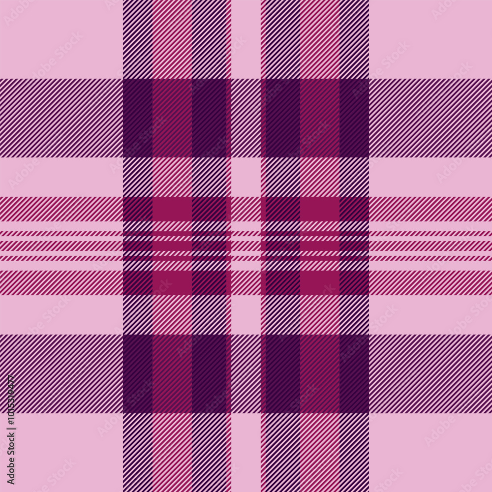 Male check plaid background, international texture pattern tartan. Picnic blanket seamless vector fabric textile in light and magenta colors. Male check plaid background, international texture pattern tartan. Picnic blanket seamless vector fabric textile in light and magenta colors.
