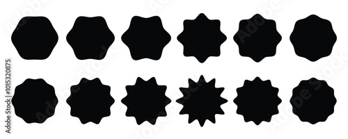 Sale tag red sign. Circle, star shape sticker for sale tag, labels, badges with zigzag edge. Circle tag. Star price sticker.  Zigzag sale sticker for price tag, label. various type sticker of sale tag