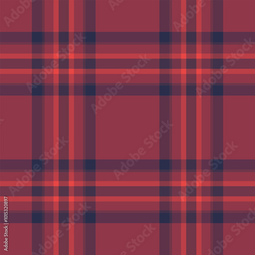Manufacturing pattern textile tartan, fluffy vector plaid check. Installing fabric texture seamless background in red and pink colors.
