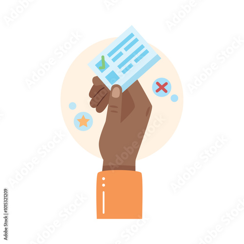 hands raise up for vote