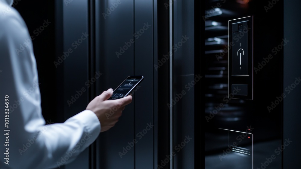 The Future of Home Access: Sleek Smart Door Unlock in a Modern Setting The Future of Home Access: Sleek Smart Door Unlock in a Modern Setting
