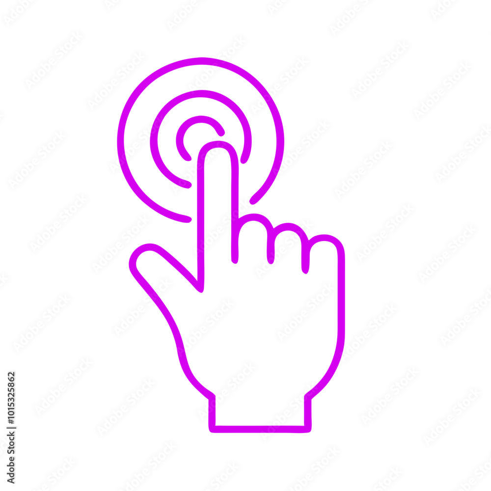 Click hand icon for interaction and user engagement
Click hand icon for interaction and user engagement