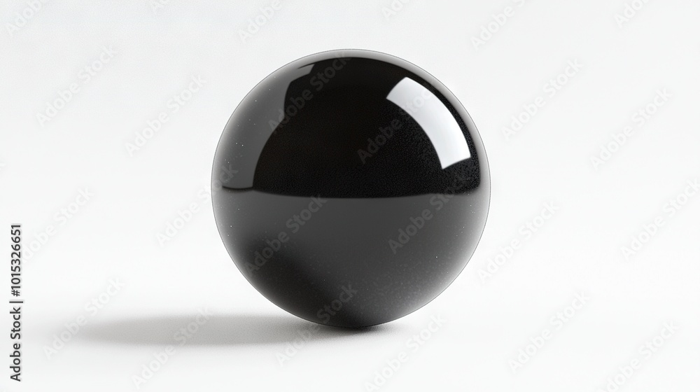 A black egg sits against a white background, casting shadows on its top and bottom A black egg sits against a white background, casting shadows on its top and bottom