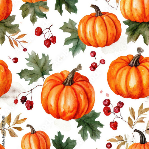 Pumpkins illustration. Art style painting. Autumn vegetable.