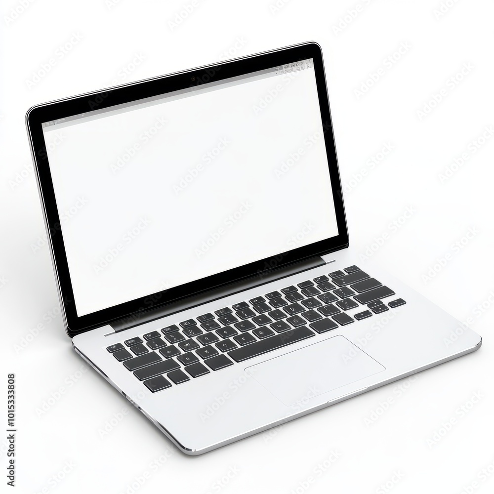 The laptop opens with a transparent screen for mock-up. PNG transparent. The laptop opens with a transparent screen for mock-up. PNG transparent.