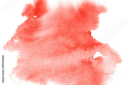 Abstract red watercolor background texture