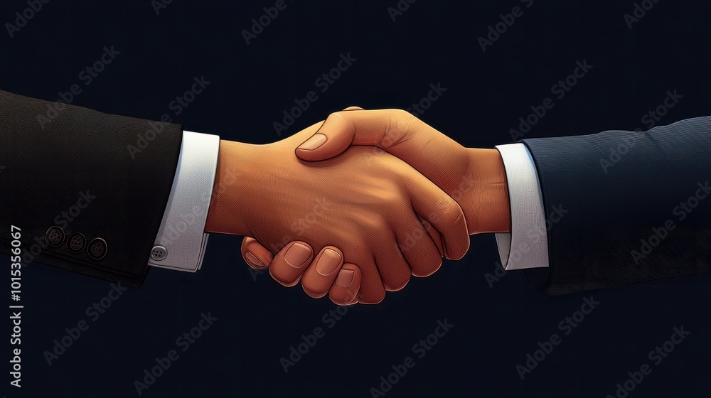 handshake isolated on business background handshake isolated on business background
