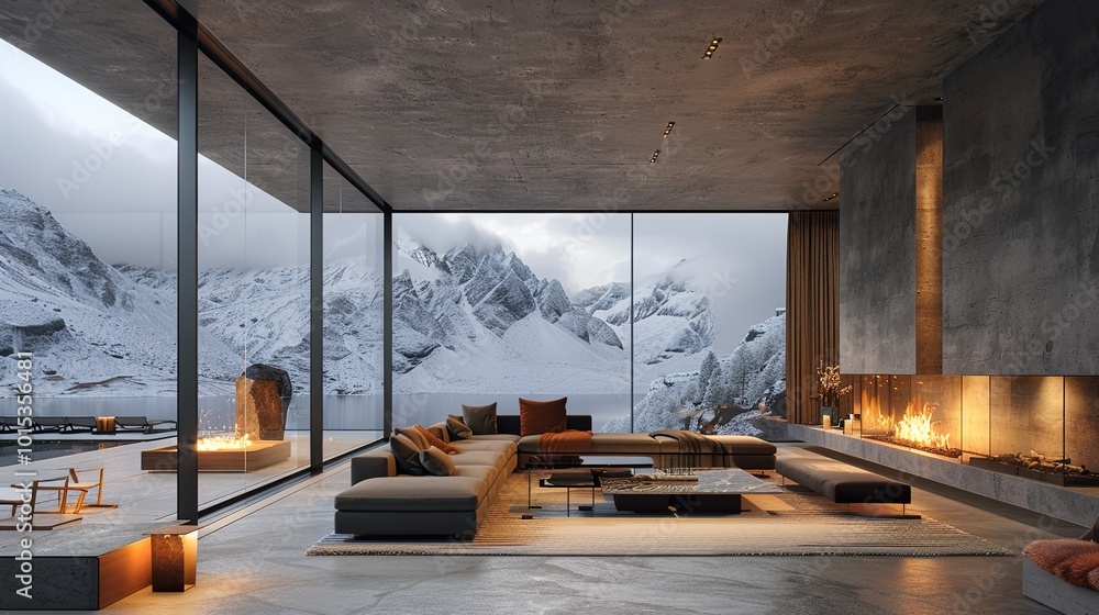 Modern Minimalist Home with Stunning Mountain Views Modern Minimalist Home with Stunning Mountain Views