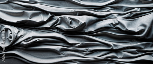 Macro abstract surface texture of gritty grey concrete with a flowing grooved curve chaotic pattern - background design banner.	