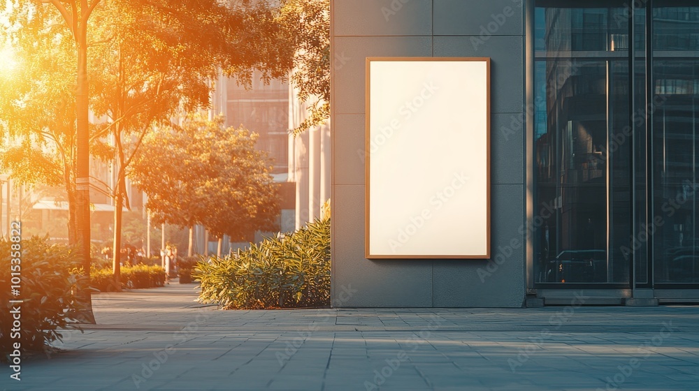 Mockup of customizable add poster in city composition background Mockup of customizable add poster in city composition background