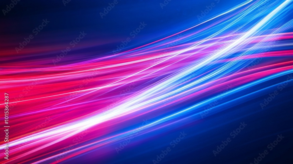 Vibrant Neon Streaks of Light in the Night Sky Vibrant Neon Streaks of Light in the Night Sky