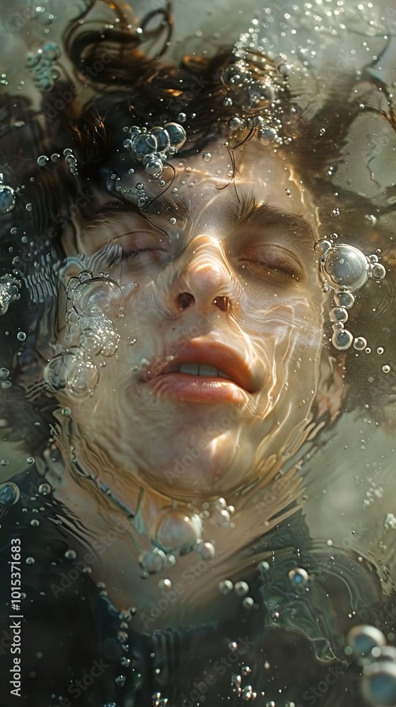 Submerged in Tranquility: A Portrait of Serenity Submerged in Tranquility: A Portrait of Serenity