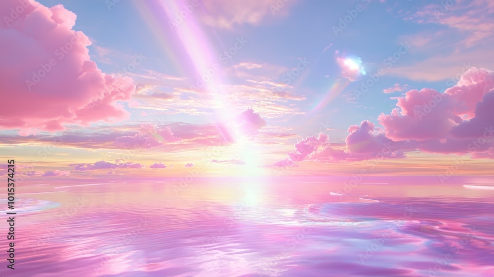Tranquil Sunset Fengshui: Vibrant Ray Tracing Concept Art of Coastal Harmony Tranquil Sunset Fengshui: Vibrant Ray Tracing Concept Art of Coastal Harmony