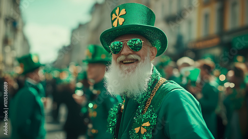 Vibrant St. Patrick’s Day Parade in Ireland: Celebrating Heritage with Green, White, and Gold Splendor