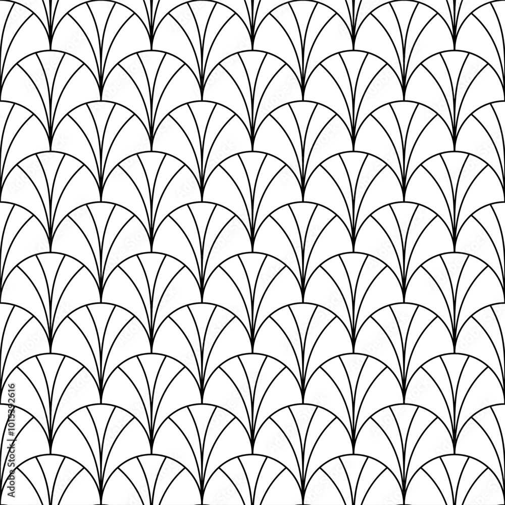 Art deco seamless pattern. Repeating abstract geometric background. Gingko florals seamles trellis. Repeated flower graphic. Modern geometry lattice. Feathers design prints. Vector illustration Art deco seamless pattern. Repeating abstract geometric background. Gingko florals seamles trellis. Repeated flower graphic. Modern geometry lattice. Feathers design prints. Vector illustration