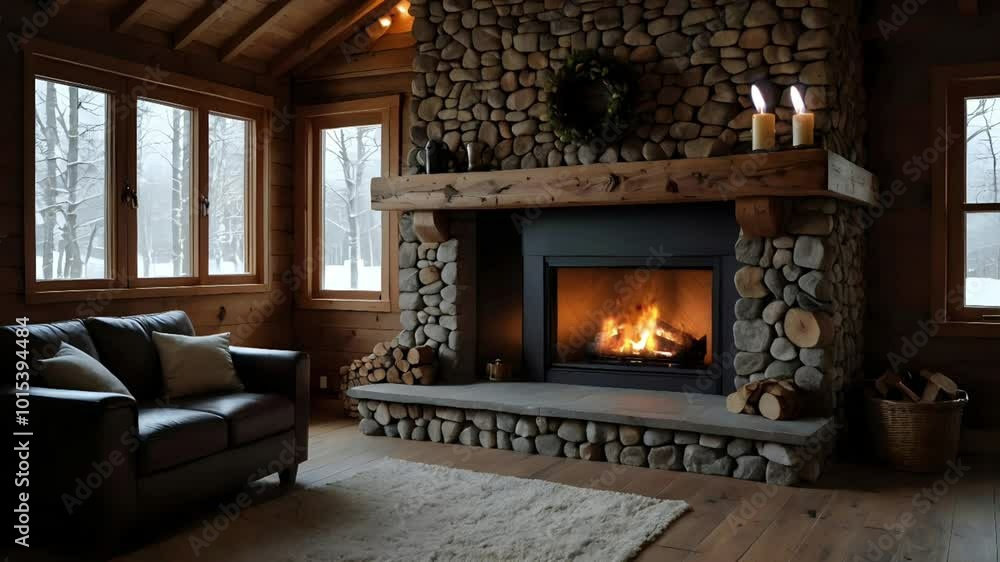 fireplace in wooden house fireplace in wooden house