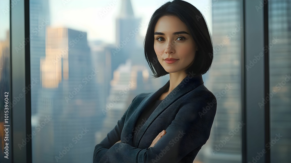 businesswoman, executive, corporate, leadership, professional, office, cityscape, modern, suit, short hair, black hair, confidence, approachable, corporate environment, success, urban, professionalism businesswoman, executive, corporate, leadership, professional, office, cityscape, modern, suit, short hair, black hair, confidence, approachable, corporate environment, success, urban, professionalism