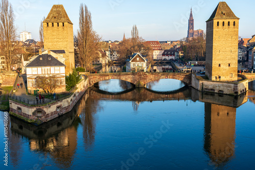 Vista di Strasburgo e la sua cattedrale