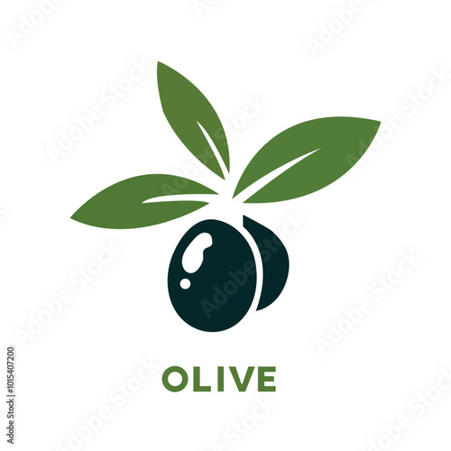 olive oil branch logo, vector olive oil icon icon template nature beauty and healthy.  