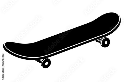 skateboard silhouette vector illustration