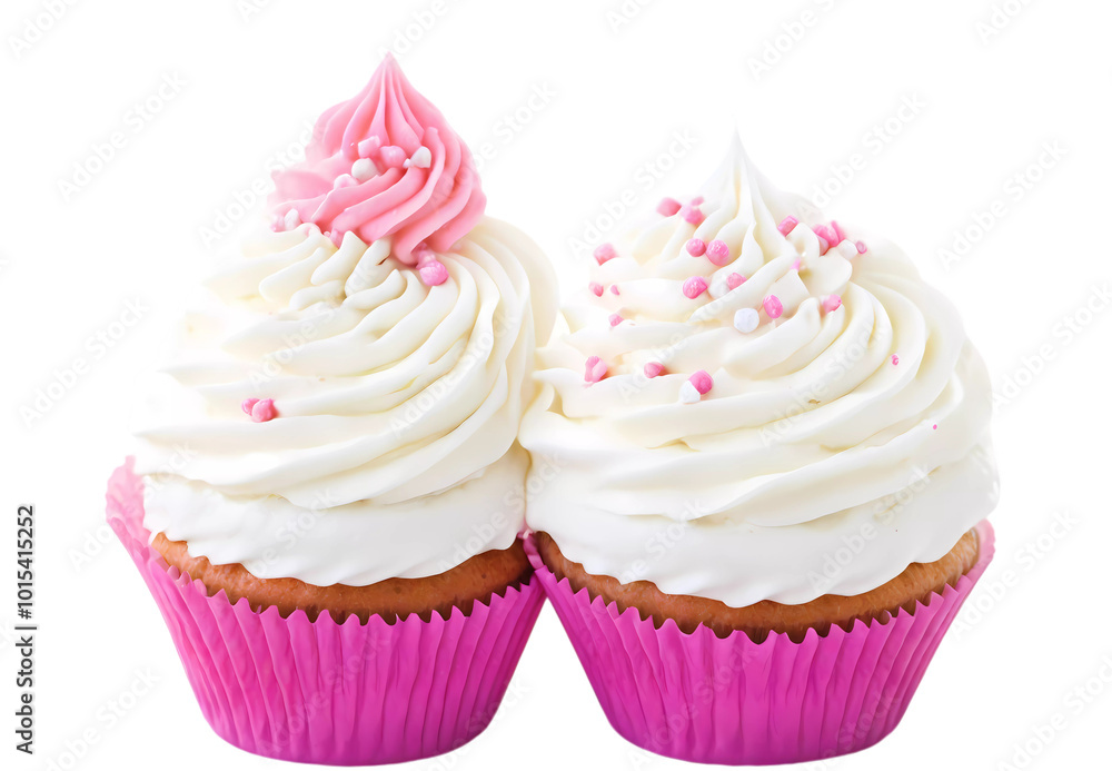 cupcakes with cream and sprinkles cupcakes with cream and sprinkles
