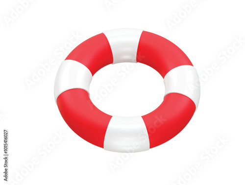 Swimming tube icon rendering vector