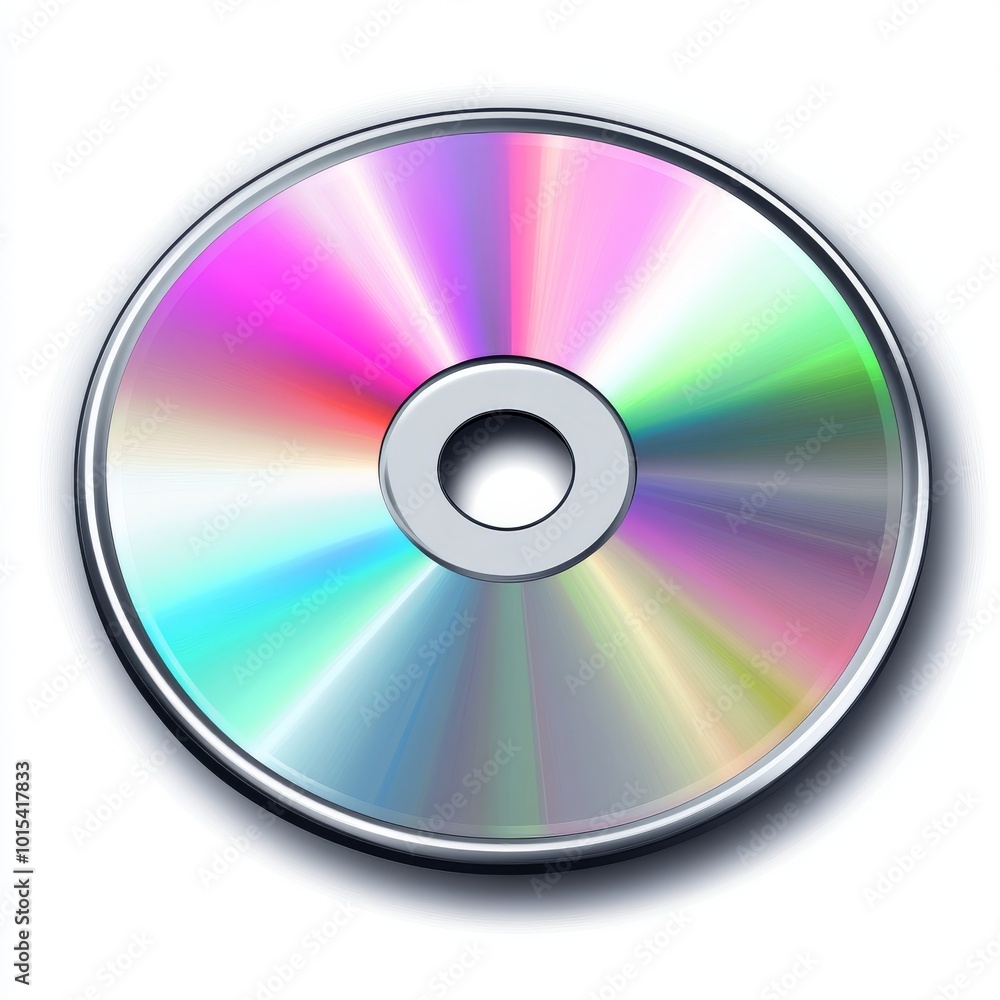 Optical disk raster illustration in high quality
