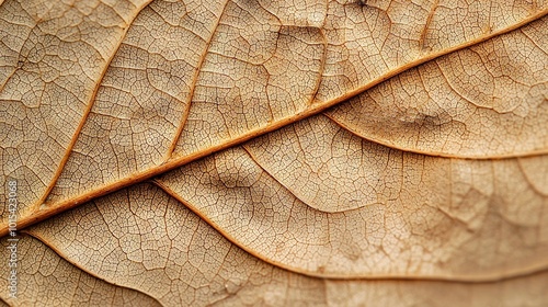   A close-up photo of a leaf's veins highlights their delicate thinness